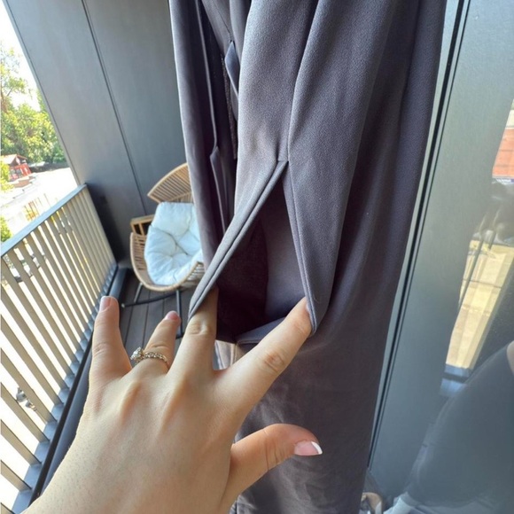 Aritzia Wilfred Gray Spaghetti Strap Slip Dress - Size Small - Picture 3 of 7